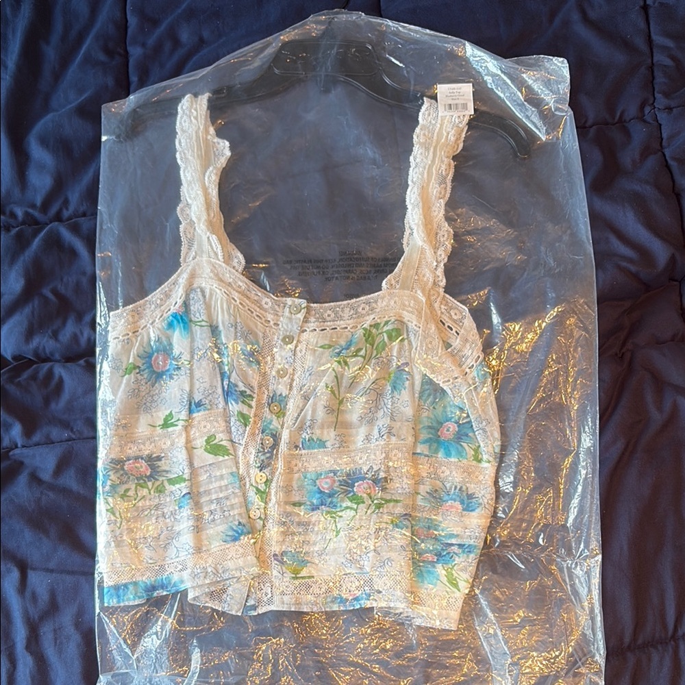 LoveShackFancy Blueberry Cloud Sully Top